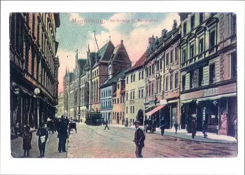 Magdeburg Repro-Ansicht Breiteweg Hauptpost ca. anno 1910 2000 REPRO