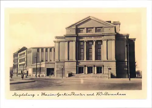 Magdeburg Maxim-Gorki-Theater Repro-Ansicht ca. anno 1920 2000 REPRO