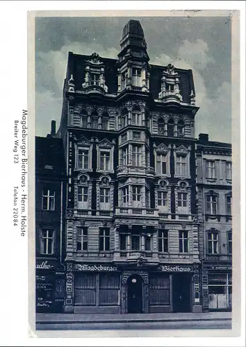 Magdeburg Repro-Ansicht Magdeburger Bierhaus Breiter Weg 123 2000 REPRO