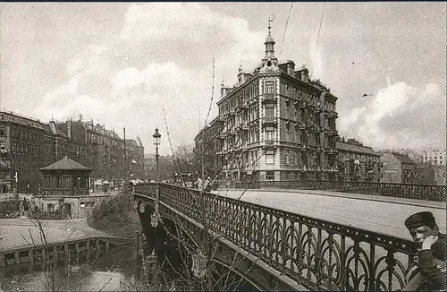 Eppendorf-Hamburg Blick in den Lehmweg Repro-Ansicht anno ca. 1910 1989/1990