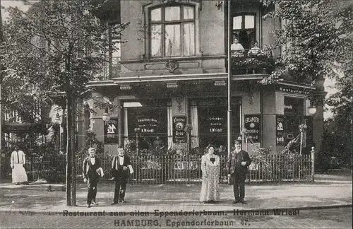 Eppendorf-Hamburg Ecke Eppendorfer Baum/Lehmweg (vor 1910) Repro-AK 1989