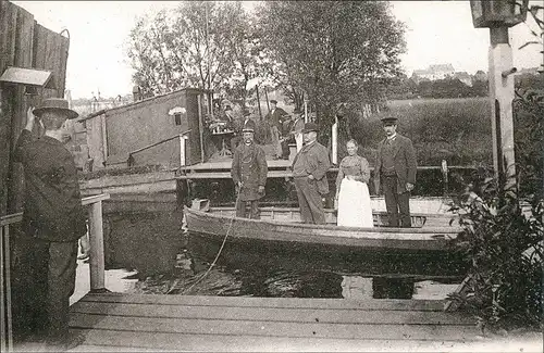 Eppendorf-Hamburg Die Fähre über die Alster (anno ca. 1903) Repro-AK 1989