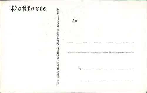 Wedel Gruss aus Wedel Totalansicht & Denkmal ca. anno 1900 Repro-AK 1902/1982