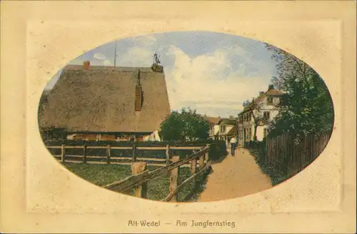 Wedel Repro-Ansicht Partie Am Jungfernstieg ca. anno 1910 1910/1983