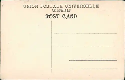 Gibraltar Moorish Market (Marktplatz)  Perspektive Bird`s Eye View 1910