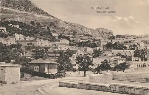 Gibraltar Rosia and Barracks, Wohnhäuser, Stadtteilansicht 1910