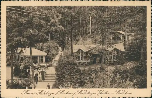 Ansichtskarte Sülzhayn-Ellrich Waldliege-Hallen – Waldhaus 1910