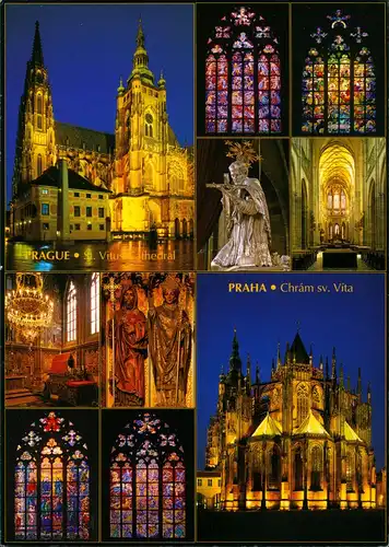 Prag Praha Chrám sv. Víta St. Vitus Cathedral Mehrbild-AK 2011