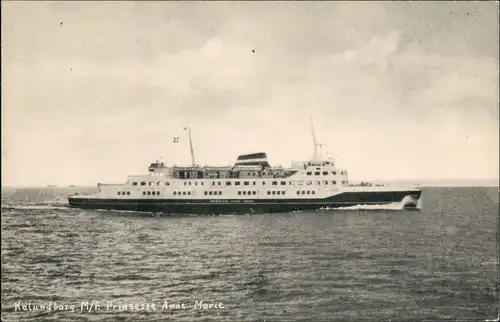 Kalundborg Fährschiff Ferry Fähre M/F Prinsesse Anne Marie, Schiffsfoto-AK 1950