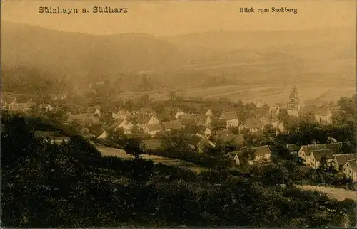 Ansichtskarte Sülzhayn-Ellrich Blick vom Sackberg 1912