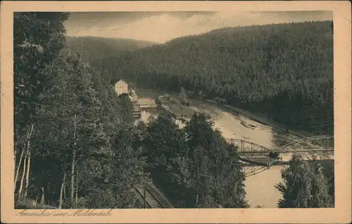 Ansichtskarte Cölln-Meißen Panorama-Ansicht, Fluss, Brücke 1931