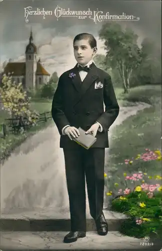 Religion/Kirche - Bibel Glückwunsch Konfirmation Konfirmand 1930