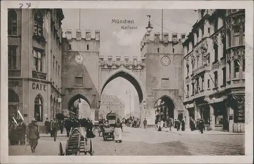 Englschalking-München Stadtteilansicht, Karlstor/Stadtteilansicht, Karlstor 1920