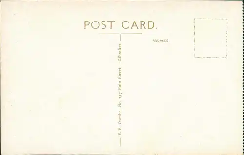 Gibraltar The Galleries and Cross of Sacrifice, Monument, Denkmal 1910