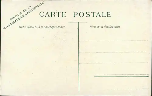 Postcard Gibraltar "CHOCOLATERIE D'AIGUEBELLE" Art Panoramic View 1910