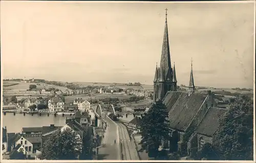 Postcard Sonderburg Sønderborg Skønne Hjemstavn Panorama-Ansicht 1940