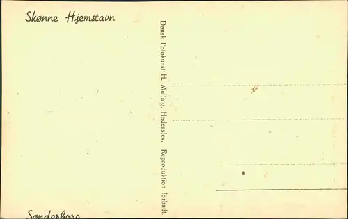 Postcard Sonderburg Sønderborg Skønne Hjemstavn Panorama-Ansicht 1940