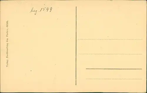 Jülich Partie an der Zitadelle, Eingang mit Personen davor 1920