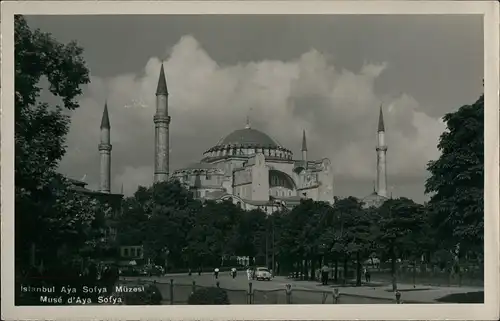 Istanbul  | Constantinople Hagia Sophia, Straßenpartie 1950 Privatfoto