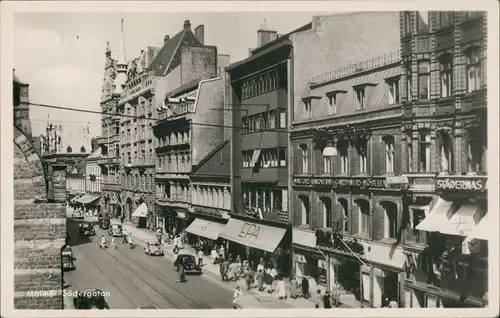 Postcard Malmö Södergatan - Geschäfte 1937