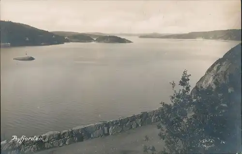 Postcard Byfjorden (Hordaland) Umlandblick - Fotokarte 1923