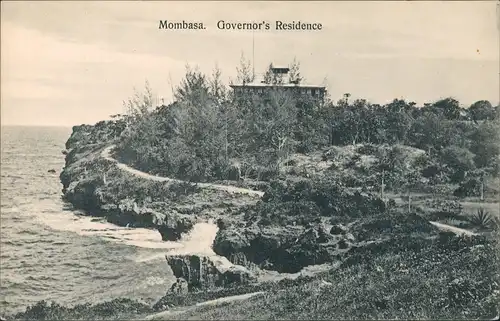 Postcard Mombasa Governor's Residence - Kenia 1911