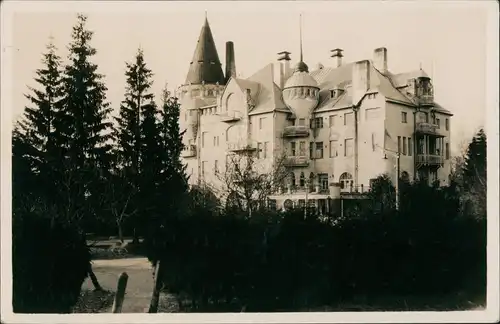 Postcard Imatra Schloss ähnliches Gebäude (Suomi, Finlandia) 1934