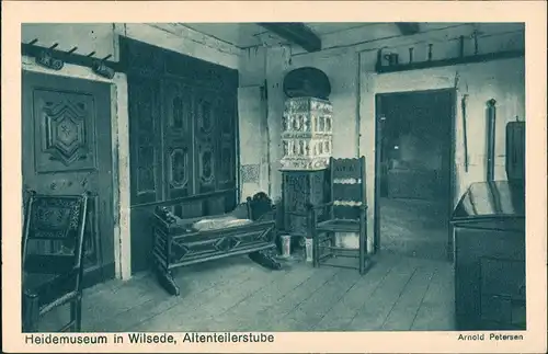 Wilsede-Bispingen Heidemuseum Altenteiler-Stube Zimmer Innenansichten 1930
