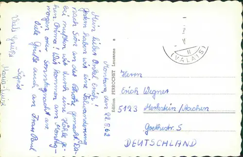 Ansichtskarte Crans-Montana Umlandansichten, Berge 1962