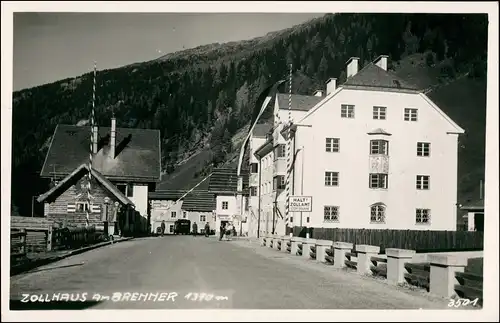 Cartoline Sterzing Vipiteno Zollhaus Straße Grenze Fotokarte 1932