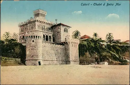 Postcard Estoril Chalet á Beira Mar 1921