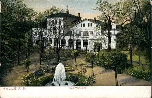 Ansichtskarte Halle (Saale) Bad Wittekind 1908