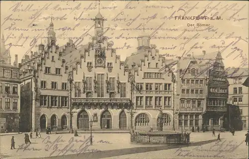 Ansichtskarte Frankfurt am Main Römerhöfchen, Frankfurt a. M., Markt 1911