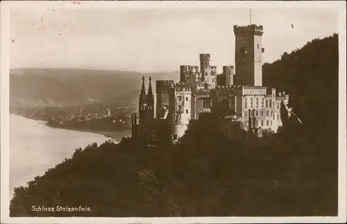 Stolzenfels-Koblenz Schloß StolzenfelsBurg Stolzenfel, Anblick 1930