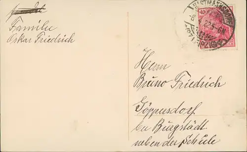 Religion & Gruss Glückwunsch Konfirmation Mädchen & Engel 1922