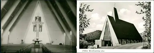 Bad Lauterberg im Harz Kath. Pfarrkirche Benno Info-Klappkarte (2-teilig) 1979