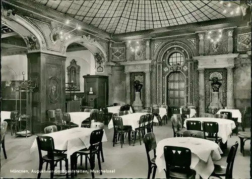 München Augustiner - Großgaststätten, Muschelsaal Neuhauserstrasse 1955