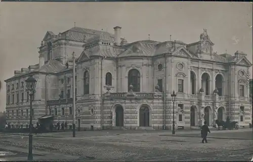 Fotokarte Riga Rīga Ри́га Lettisches Nationaltheater 1920 Privatfoto