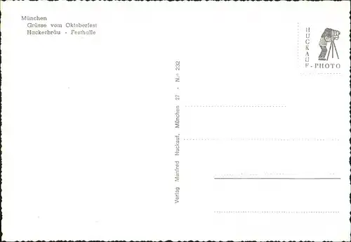 Ansichtskarte München Oktoberfest - Hackerbräu Festahalle 1982