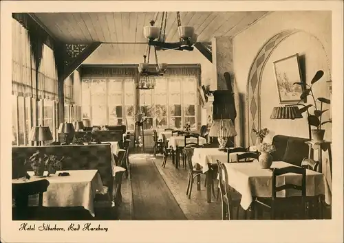 Ansichtskarte Bad Harzburg Hotel Silberborn - Innen 1952