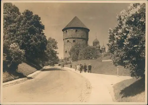 Postcard Reval Tallinn (Ревель) Kik in de Kök Straßen 1940