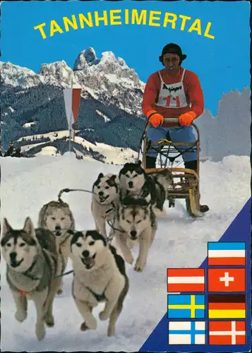 Tannheim Europäisches Zentrum für POLARHUNDE - SCHLITTENRENNEN 1978