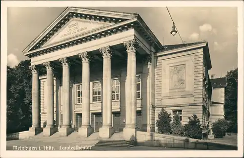 Ansichtskarte Meiningen Landestheater 1934