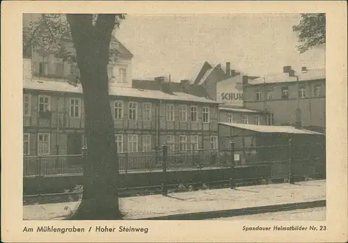 Spandau-Berlin Spandauer Heimatbild Am Mühlengraben / Hoher Steinweg 1959
