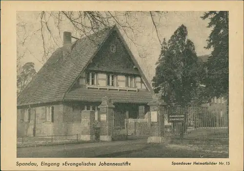 Spandau-Berlin Spandauer Volksblatt Heimatfoto Evang. Johannesstift 1959
