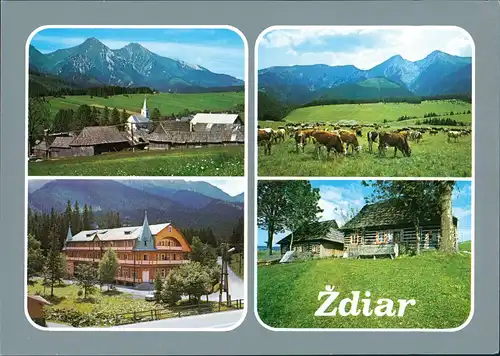 Morgenröthe Ždiar Zár Belianske Tatry - Ždiar (895 m) MB 4 Foto-Ansichten 1980