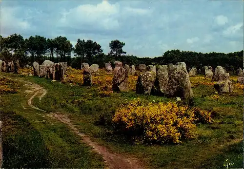 .Frankreich LA BRETAGNE EN COULEURS Les Alignements de Carnac 1970