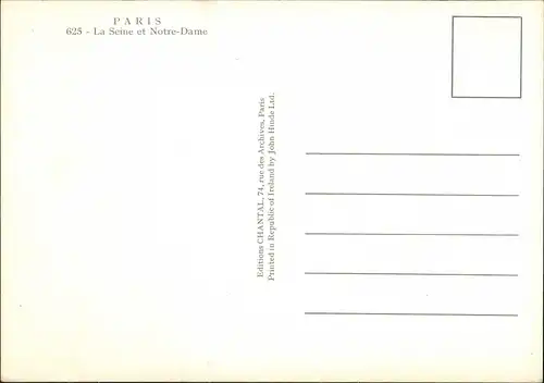 CPA Paris Kathedrale Notre-Dame de Paris am Fluss Seine 1970