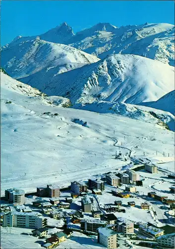 Alpe d’Huez Vue partielle L'Altiport et Grand Pic Alpen Bergwelt 1980