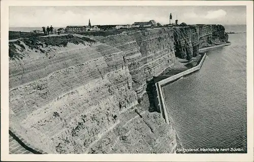 Helgoland (Insel) Deutschland, Schleswig, Holstein, Helgoland, Westküste 1940